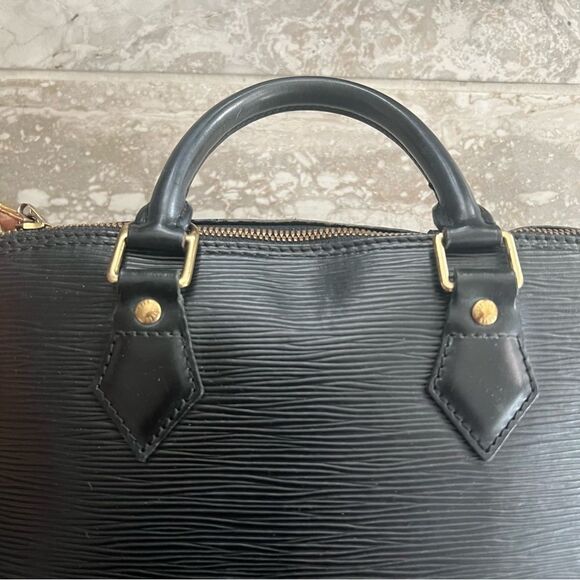 Louis Vuitton Alma PM Epi Leather Top Handle Bag, Black - Picture 7 of 16